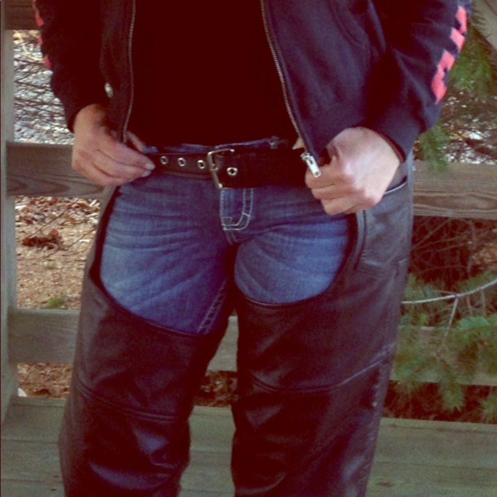 Motorcycle Leather Chaps